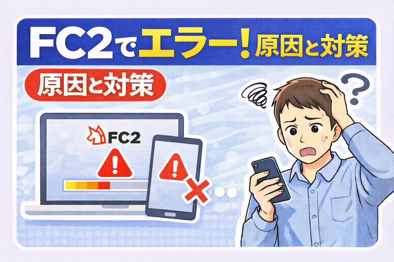FC2でエラーが出て再生できない原因と対処法
