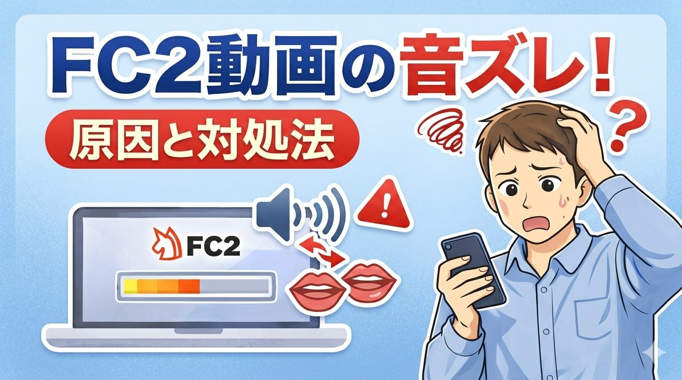 FC2動画の音ズレ