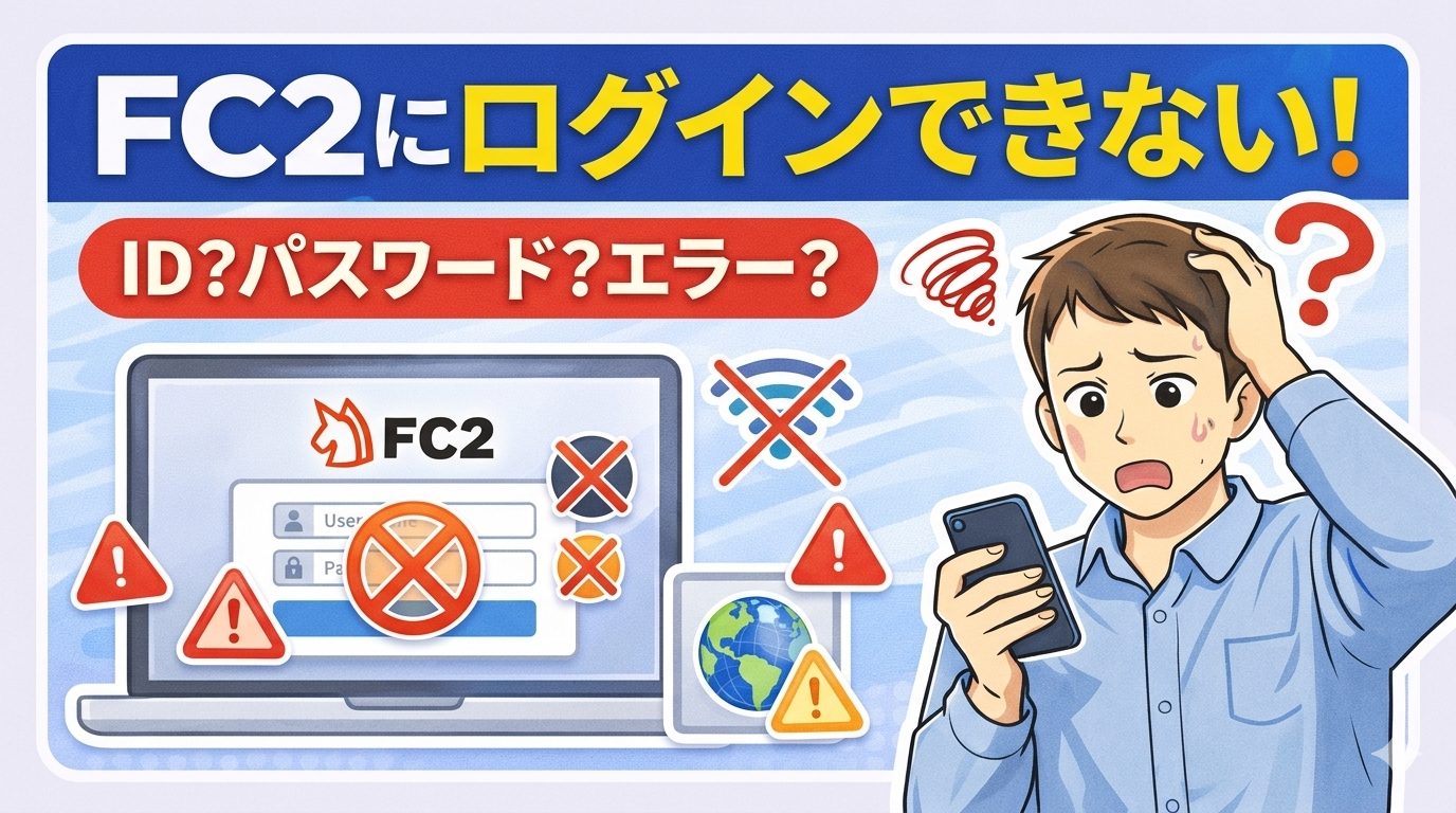 FC2にログインできない