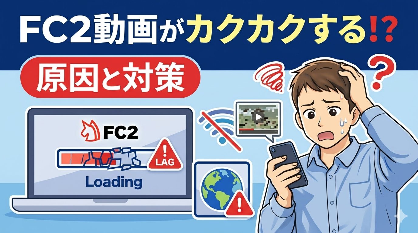 FC2動画がカクカクする